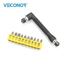 1/" двойная головка Удобная отвертка с 10 шт. отвертка Биты 6,35 мм Карманная отвертка инструмент