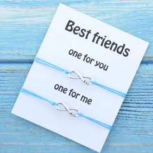 Best Friend Matching Bracelet Infinity Charm Bff Friendship Bracelets for Friend BFF Gift Infinity Bracelet Women Men Jewelry