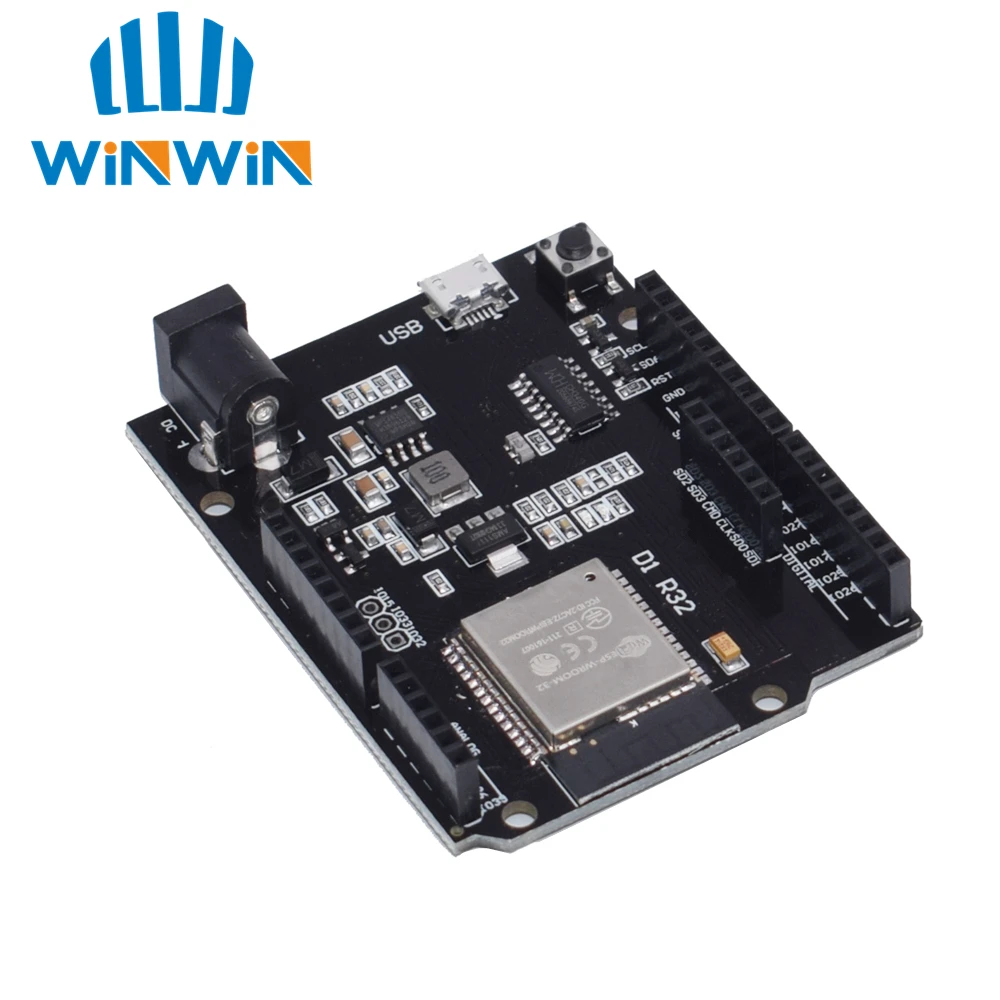 

10pcs ESP32 For Wemos D1 Mini For Arduino UNO R3 D1 R32 WIFI Wireless Bluetooth Development Board CH340 4M Memory One