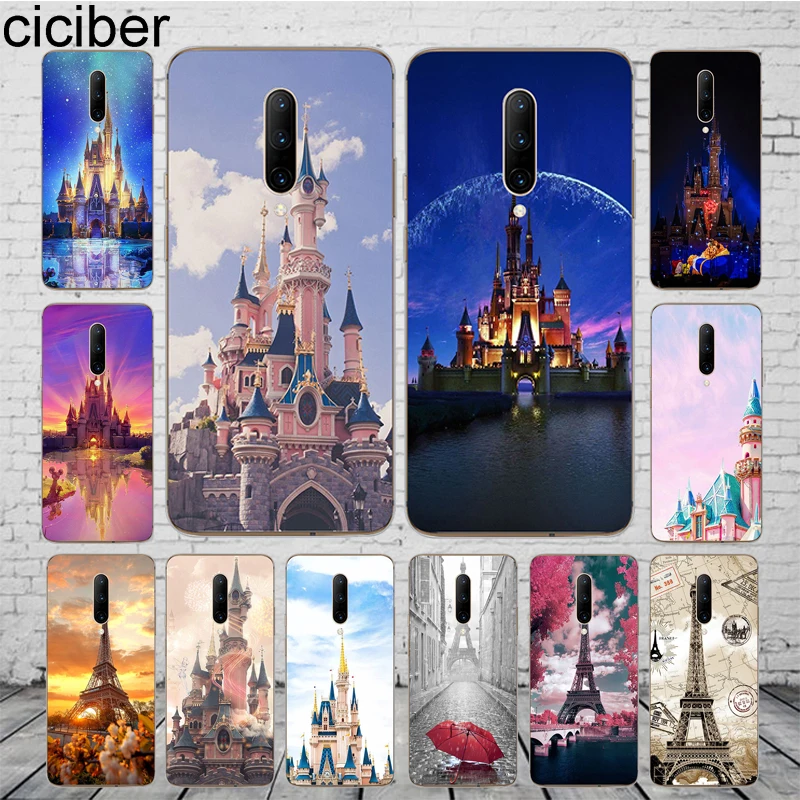 

ciciber Phone Case for Oneplus 7 Pro 1+7 Pro Soft TPU Castle Eiffel Tower Cover for Xiaomi 9 Coque for Redmi Note 7 Pro Funda