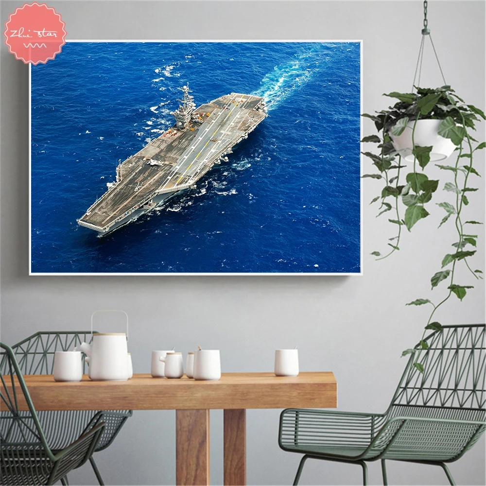 diamond painting cross stitch Cruise Ship Liner Sea Warship Ship Oasis