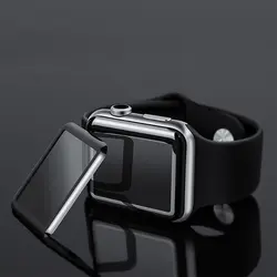 9 H 3D изогнутые, с полным охватом закаленное Стекло Экран Защитная пленка для Apple Watch IWatch серии 1/2/3/4 38 мм 42 мм 40 мм 44 мм