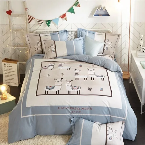 bedding set 9 Хлопок queen King size постельное белье мягкие простыни с покрывалом на резинке набор пододеяльник, простыни ropa de cama parure de lit - Цвет: bedding set 9
