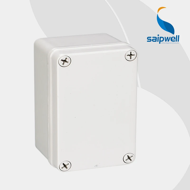 2015 New Saipwell Brand IP66 ABS plastic enclosures for electronics 80 130 70mm Gray Cover type