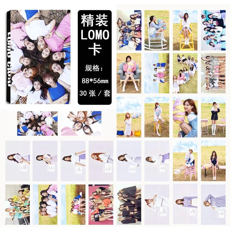 Новинка 30 шт./компл. KPOP два раза 02 TT MOMO фото карты ПВХ самодельные LOMO