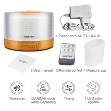 500ml Remote Control Aroma Essential Oil Ultrasonic Air Humidifier