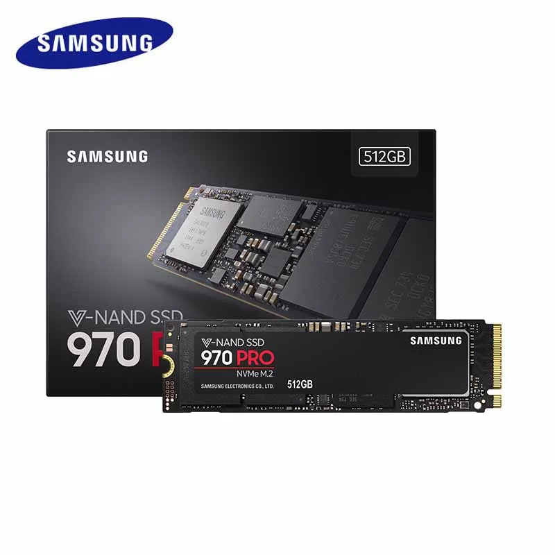 Samsung внутренний SSD 970Pro MZ-V7P512BW 512 ГБ узнать Скорость 3500 МБ/с. M2. 2280 интерфейс PCI-E NGFF твердотельный накопитель для ноутбука