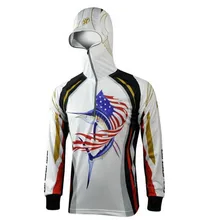 Для мужчин Пеший Туризм Восхождение Anti UV дышащий Быстросохнущий профессиональная одежда для Рыбалка Для мужчин с капюшоном Рыбалка рубашка