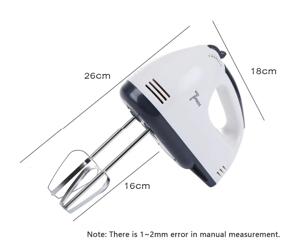 Seamoy электрические ручной блендер 7 Регулировка Скорости Двойной взбивать яйца смеситель взбивальная машина для жидкого полуфабриката