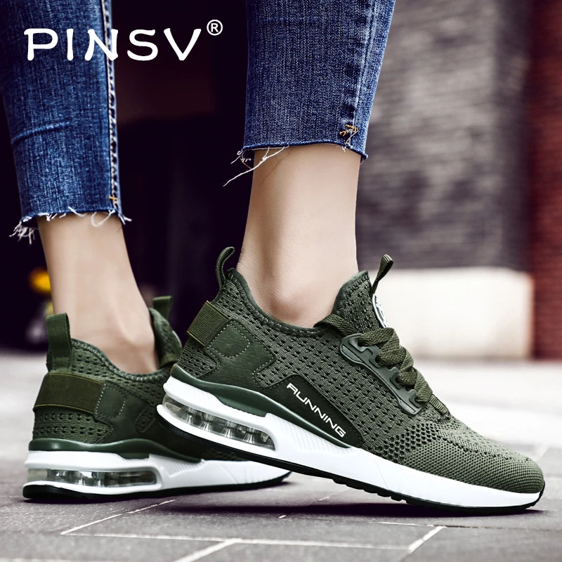 

Green Sneakers Women Fashion Casual Shoes Women 2019 Walking Shoes Female Air Cushion Trainers Shoes zapatillas mujer PINSV