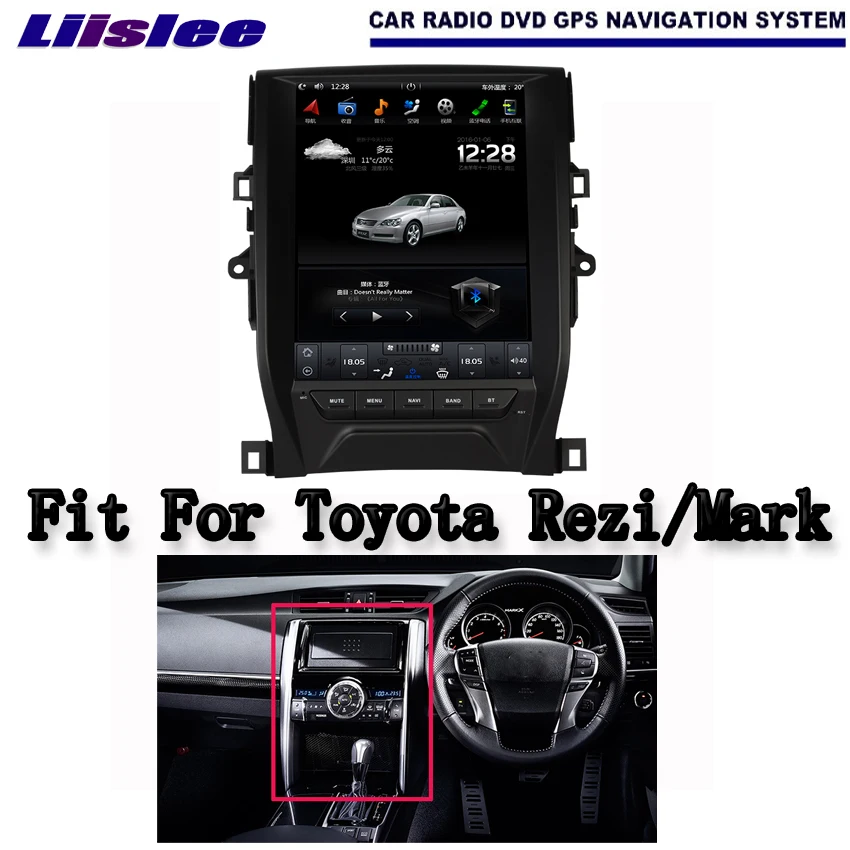 

Liislee 12.1" Android For Toyota Rezi / For Toyota Mark Car Radio Audio Video Multimedia DVD Player WIFI GPS Navigation