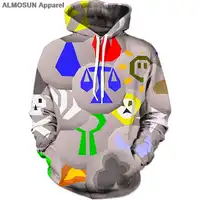 ALMOSUN Runescape Runes 3D All Over Printed Hoodies Pockets Sweatshirt Hipster Street Wear Top Men Women US Size