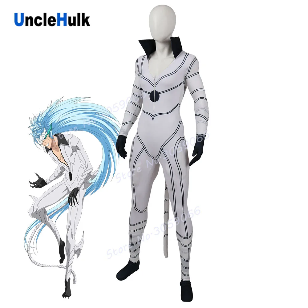 

Grimmjow Jeagerjaques BLEACH Espada Cosplay Costume - with tails and slight muscle | UncleHulk