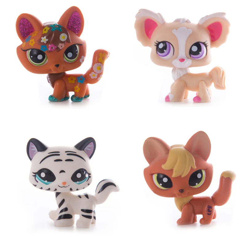 Редкие игрушки Lps Pet Shop 41 стиль бесплатная доставка лиса большие уши коричневые