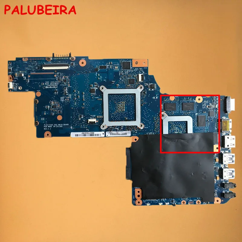 Материнская плата PALUBEIRA для Toshiba Satellite C850 C855 L850 L855 H000051780 основная плата DDR3 HD7670M материнская плата для ноутбука видеокарта