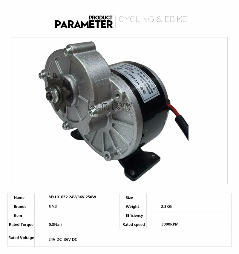 Excellent MY1016Z2 250W 24V 36V ,DC Gear Brushed Motor, E-Bike Motor, Brush Motor Electric Tricycle, Electric Bicycle Motor EBIKE Parts 1 Excellent MY1016Z2 250W 24V 36V ,DC Gear Brushed Motor, E-Bike Motor, Brush Motor Electric Tricycle, Electric Bicycle Motor EBIKE Parts 1