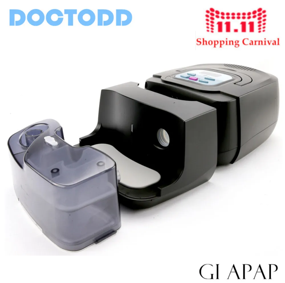 

Doctodd GI Auto CPAP APAP Machine For Sleep Snoring And Apnea Therapy CE FDA APAP With Humidifier Nasal Mask Tubing and Bag