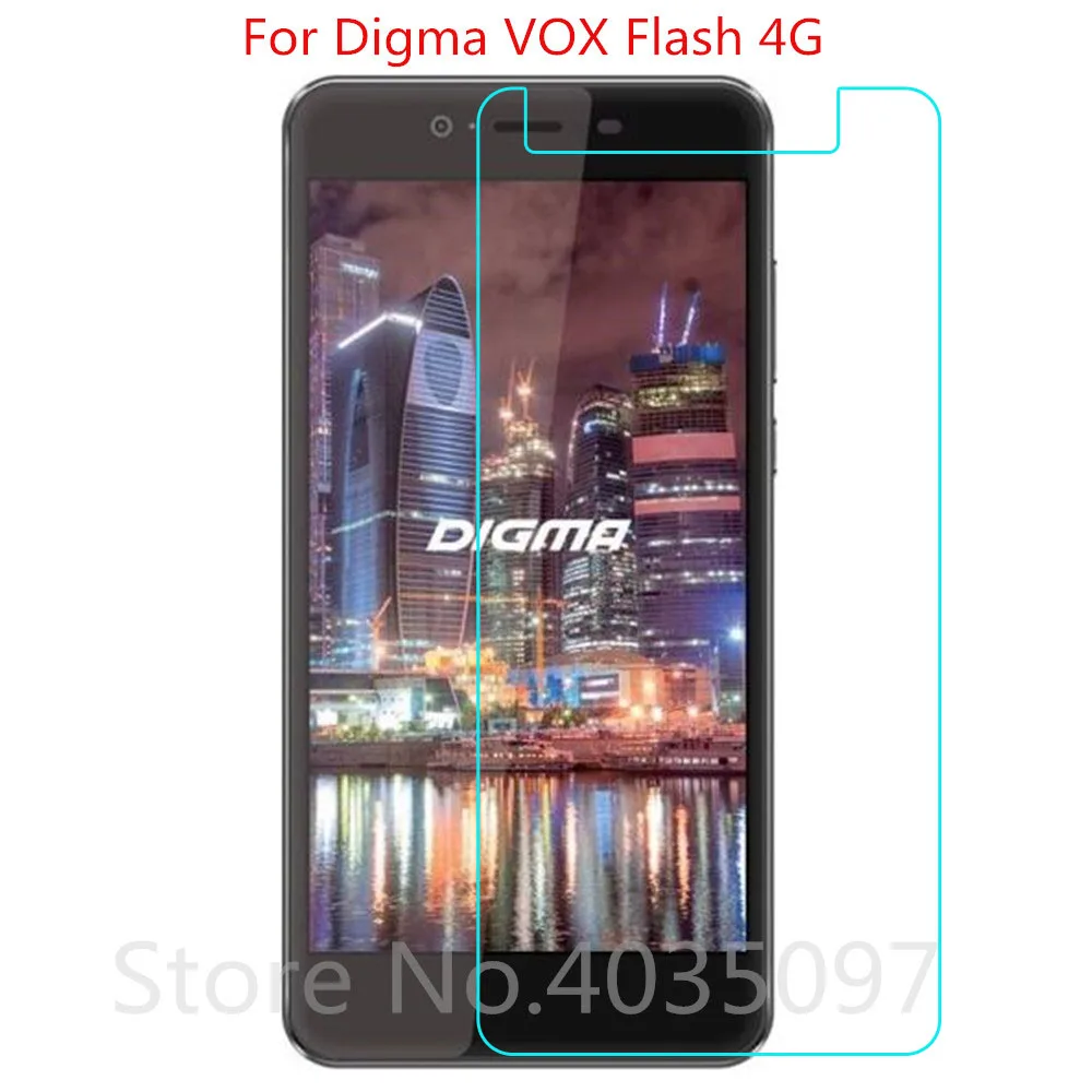 2 шт для Digma VOX Flash 4G Закаленное стекло Защитная пленка Взрывозащищенная защита