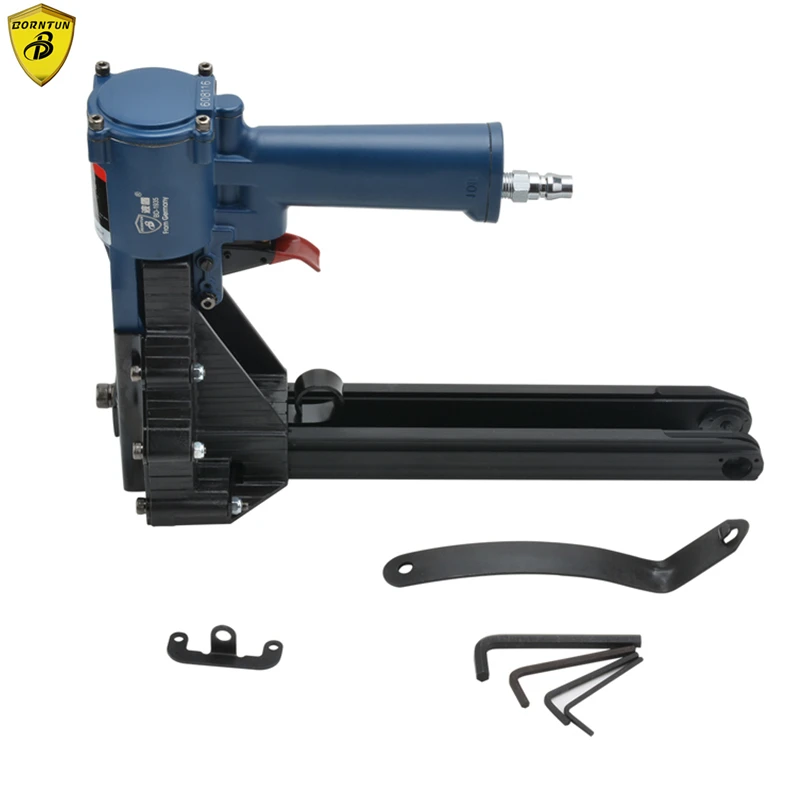 

Borntun Pneumatic Air Stapler Crown Nail Stapling Gun Air Sealing Nailer Gun for Paper Box Carton Packaging Sealing Machine Sets