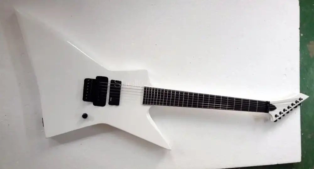 Shelly New Store Factory Custom 7 Strings Maple Body One Pu Ebony Fingerboard Black Floyd Rose Reverse Headstock Electric Guitar Guitar Aliexpress