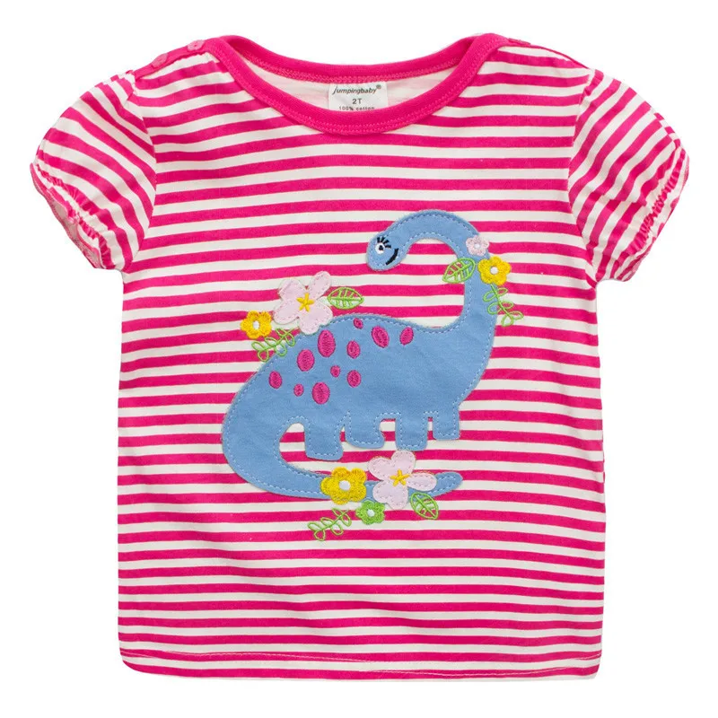 2017 Girls T-shirts Kids Clothes Camiseta Summer Cotton T-Shirt Clothing Baby Roupas Camisetas Mujer Verano Costume Short Sleeve33