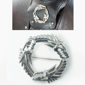 

Customize Game of Thrones Unsullied Grey Worm Brooch Cosplay Accessories Dragon Badge S925 Sliver Targaryen Souvenir Brooch Gift