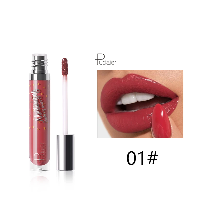 12 Color Liquid Lipstick Matte Makeup Waterproof Red Lip Long Lasting Gloss Mate Black Lip Stick Matte Liquid Lipsticks - Цвет: 01