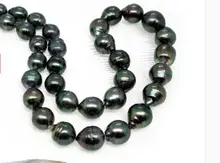 women gift word Jewelry Silver Clasp 17INCH AAA HUGE 12-15mm NATURAL TAHITIAN GENUINE DROP PEARL NECKLACE