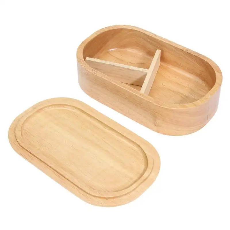 

Japanese Handmade Wood Natural Sushi Bowl Lunch Box