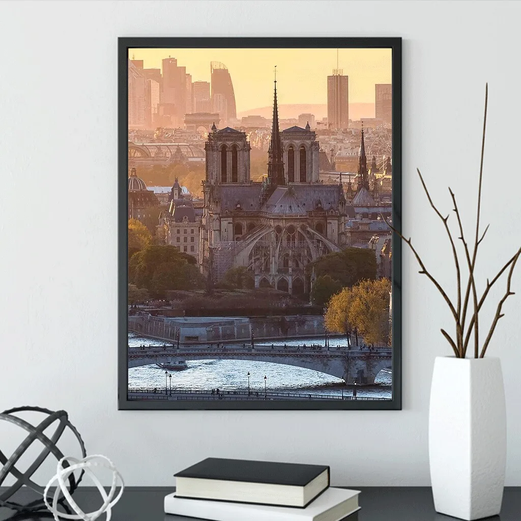 5D Алмазная мозаика 40*30 см полностью квадратная для рукоделия Париж Биг Бен башня