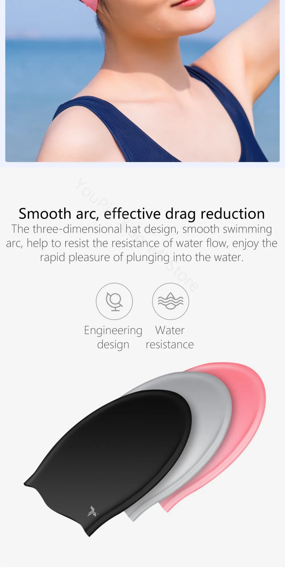 Xiaomi Mijia умный дом TS плавательные очки Водонепроницаемые силиконовые очки 3D очки для взрослых регулируемые для женщин мужчин с 7-й крышкой
