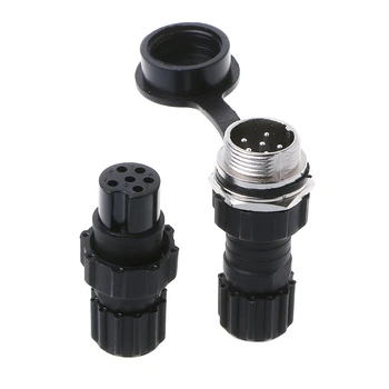 

OOTDTY 2/3/4/5/6 Pin GX16 Waterproof Aviation Connector Plug Socket Sensor Encoder New Black ABS Plug Socket