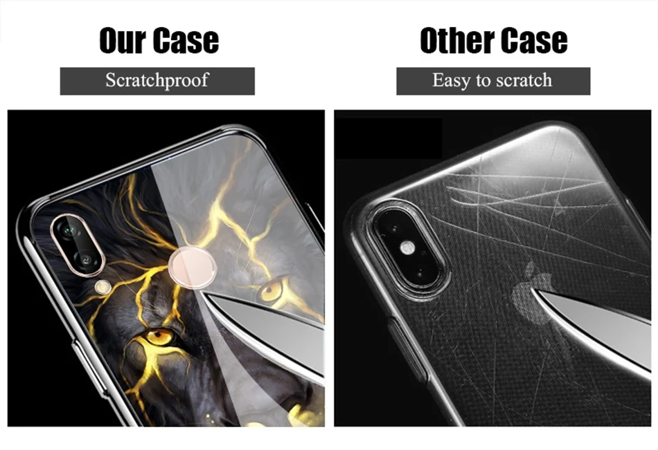 Tempered Glass Case For Huawei P20 Lite Pro Luxury Animal Pattern P Smart Coque Honor 9 Lite Case For Huawei Mate 10 Lite Cover (11)