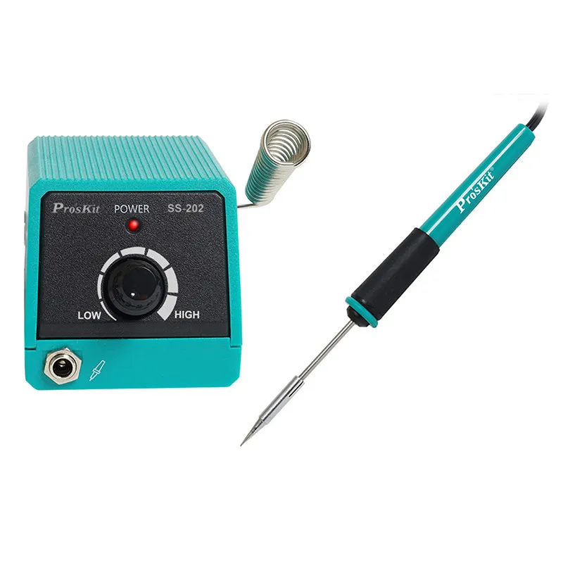 Профессиональная мини паяльная станция Pro'skit с тонкими наконечниками для
