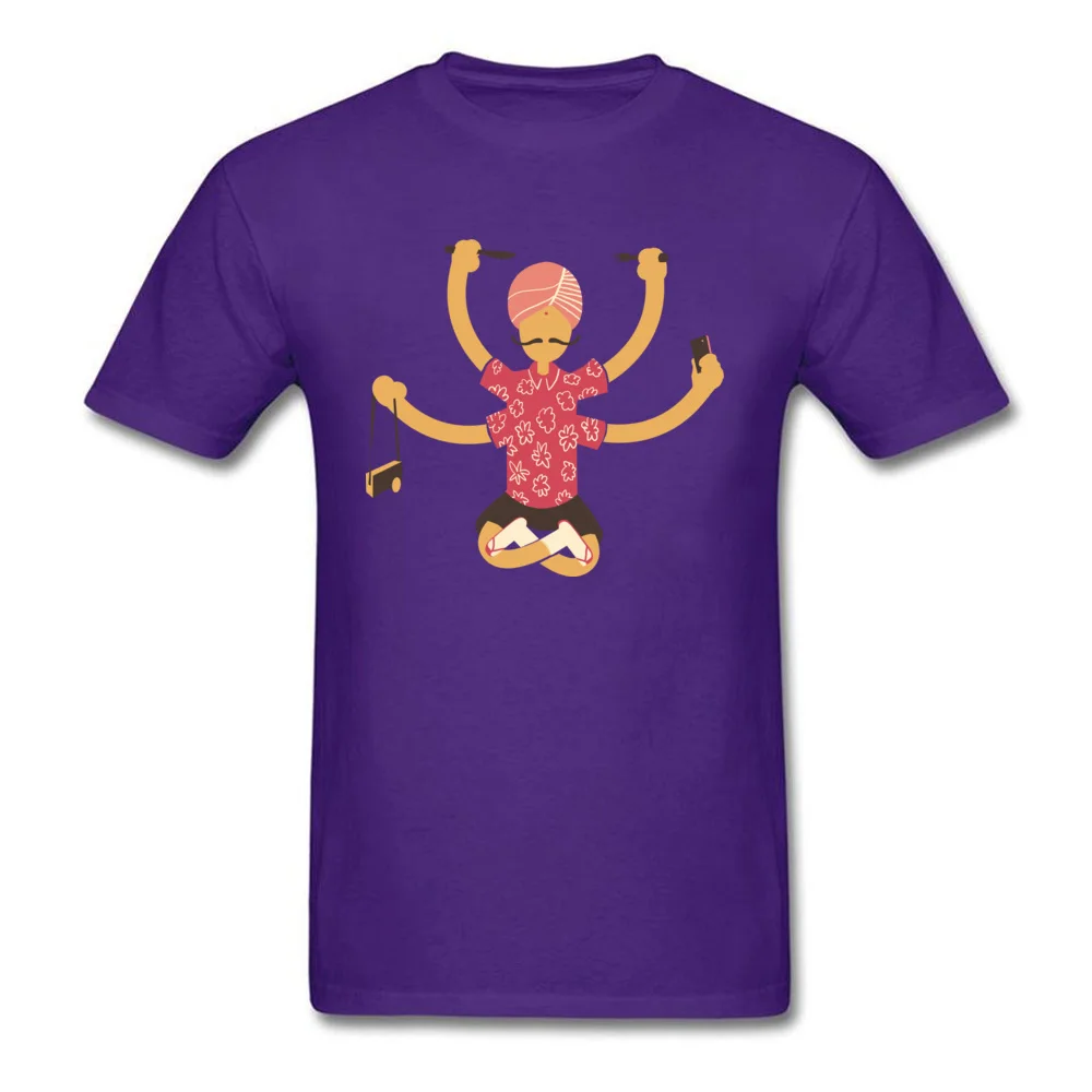 Tourist T Shirt 2018 Popular O-Neck Summer Short Sleeve 100% Cotton Men's T Shirts Funny Tee-Shirts Drop Shipping Tourist purple