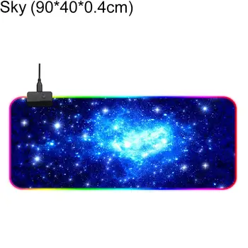 

RGB LED Mouse Pad Large mouse pad USB Wired Lighting Gaming Gamer Mousepad Keyboard Non-slip Colorful Luminous For PC Mice Mat