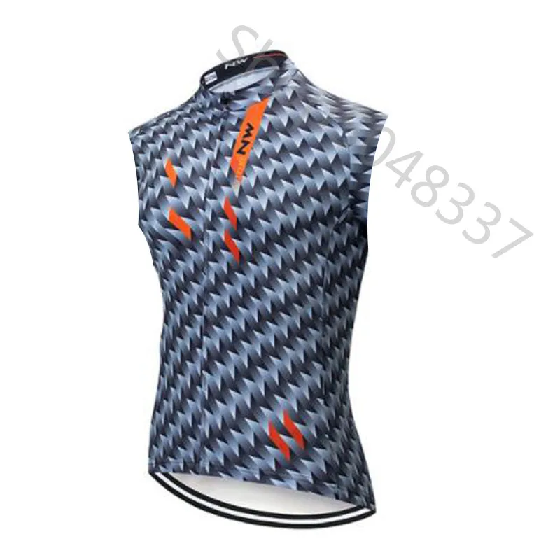 Polyester Cycling Sleeveless Jersey Pro Cycling Vest Shirt Summer MTB Racing Bike Cycling Sportswear For Men NW - Color: 3