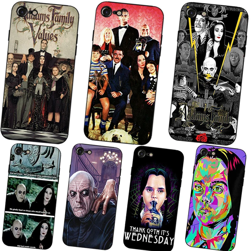 Среда Addams семья ТВ шоу жесткий прозрачный чехол для телефона iphone 6 7 8 plus X10 5 5C 4S s |