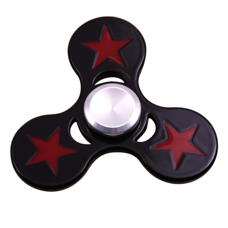 

Printed Five-stare Creative Three Corner Hand Spinner For Autism and ADHD Finger Spinner Children Adult Toys Hot Sale