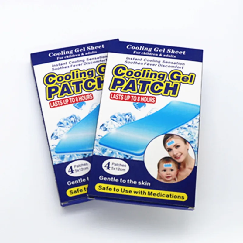 5 boxes=20pcs/lot Safe Fever Reducing Cool Pad Cooling Gel Patch For