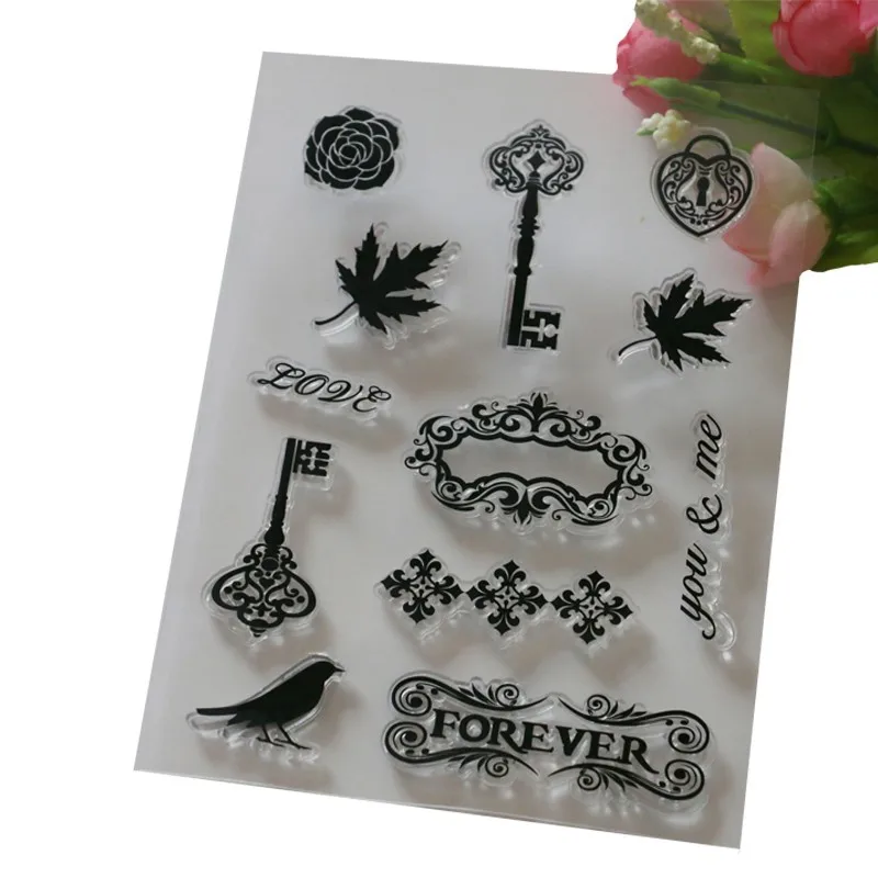 

1PCS Forever Transparent Stamp DIY Transparent Stamp Scrapbooking/Card Making/Christmas Decoration Supplies Gift