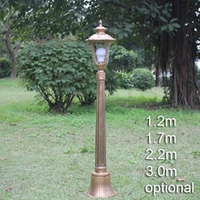 Дворцовый стиль садовый дорожный свет корт Стиль газон уличный свет винтажная дорожная лампа с стержнем