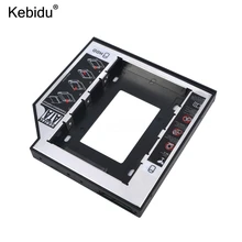 Kebidu Универсальный алюминиевый пластиковый 2nd HDD SSD caddy 12,7 мм SATA 3,0 для 2," чехол для жесткого диска, корпус DVD CD-ROM Optibay