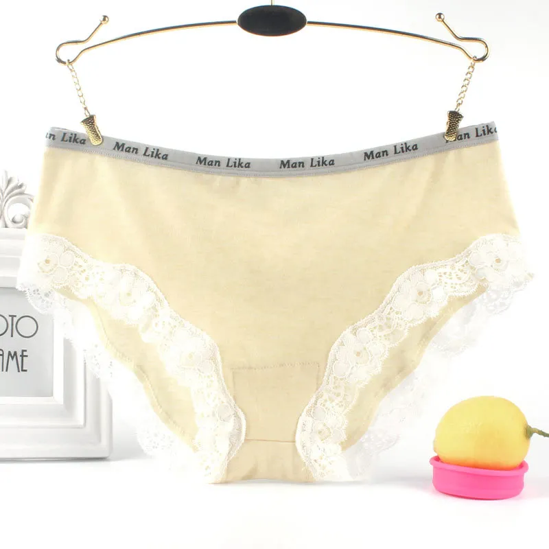 New Brand Woman Cotton Cute Panties Vs Love Pink Women Briefs Lace Decoration for Girls Calcinhas Underwear Lingerie Intimates (11)