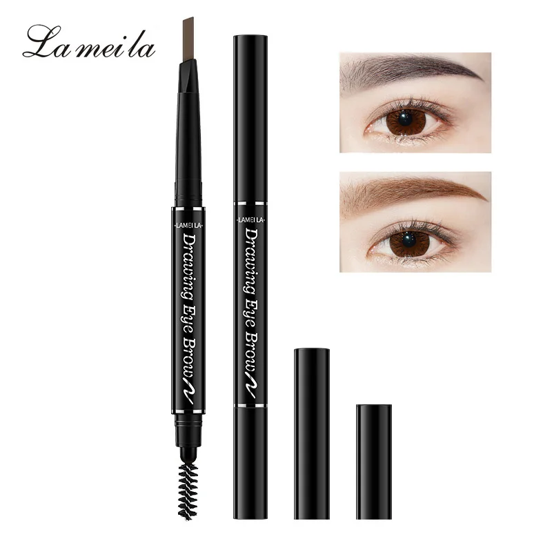 LAMEILA 6 цветов корейский коричневый карандаш для бровей Microblading кофейные черные
