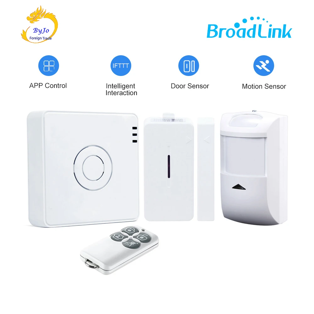 

Broadlink S2 Wifi alarm kit Smart hub remote controller alarm security RF motion detector door sensor for smart home automation