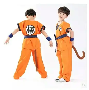 

Children's Anime Dragon Ball Z Monkey Cosplay Costumes Boys Son Goku Costume Kids Halloween Japanese Costume