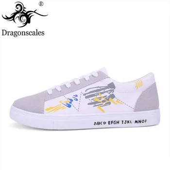 

Men's Summer Doodle Canvas Shoes Fashion Wild Tide Version Comfortable Lightweight Non-slip Breathable Sports Shoes Men's Shoes