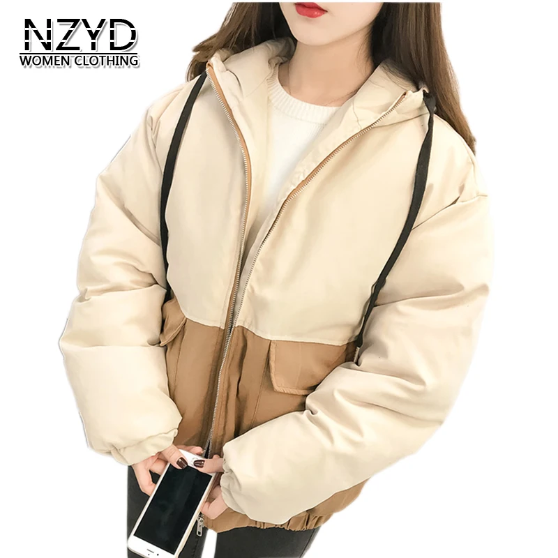 MandadI 2018 winter jacket women cotton padded with hooded