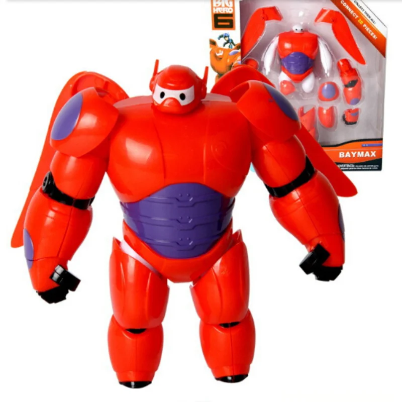 

New16cm Big Hero 6 Baymax Robot cartoon figure movie Baymax detachable armor 2019 New Day gift kids Toys